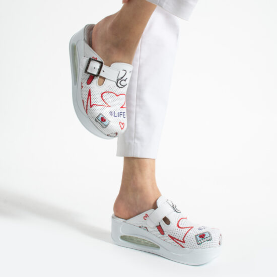 Анатомични медицински чехли от естествена кожа /