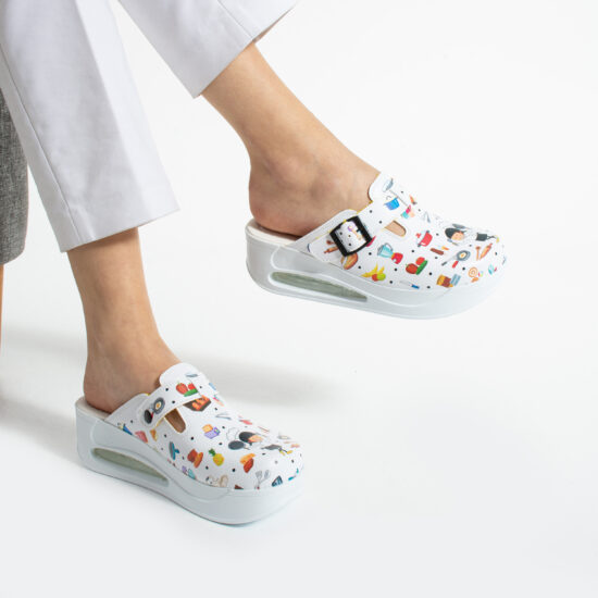 Kitchen Mess Дамско анатомично работно сабо за кухня на платформа /