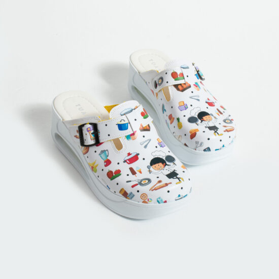 Kitchen Mess Дамско анатомично работно сабо за кухня на платформа /