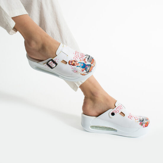 Pastry Chef Дамско анатомично работно сабо за кухня на платформа /