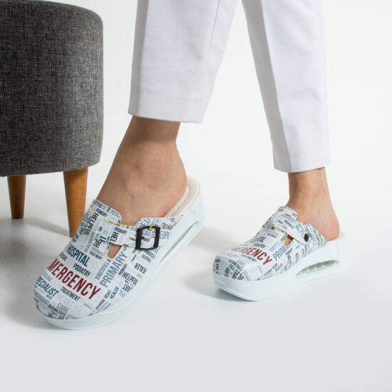 Дамско медицинско работно сабо на платформа /