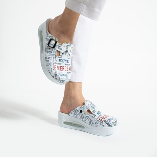 Дамско медицинско работно сабо на платформа /