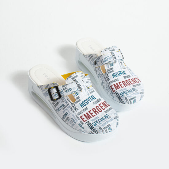 Дамско медицинско работно сабо на платформа /