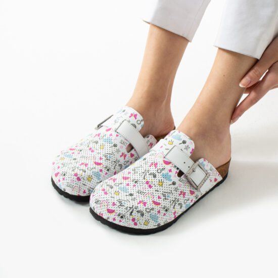 Дамски ортопедични чехли от естествена кожа /