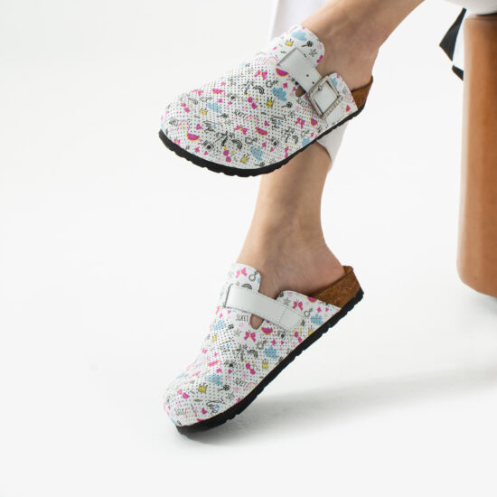 Дамски ортопедични чехли от естествена кожа /