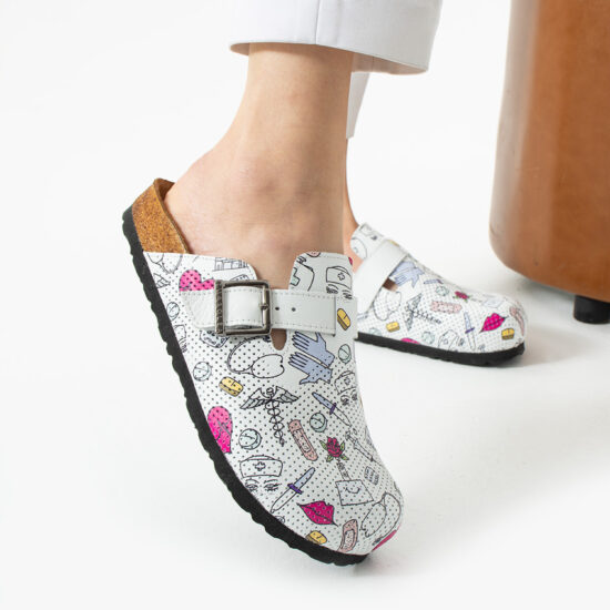 Медицински ортопедични чехли от естествена кожа /