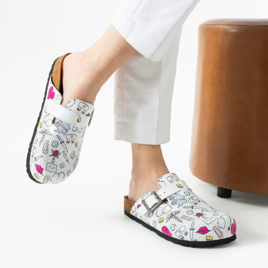 Медицински ортопедични чехли от естествена кожа /