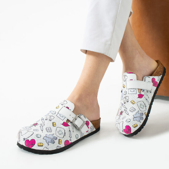 Медицински ортопедични чехли от естествена кожа /