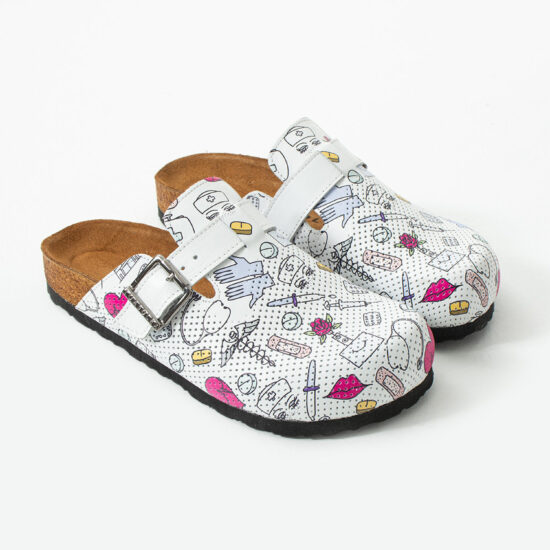 Медицински ортопедични чехли от естествена кожа /