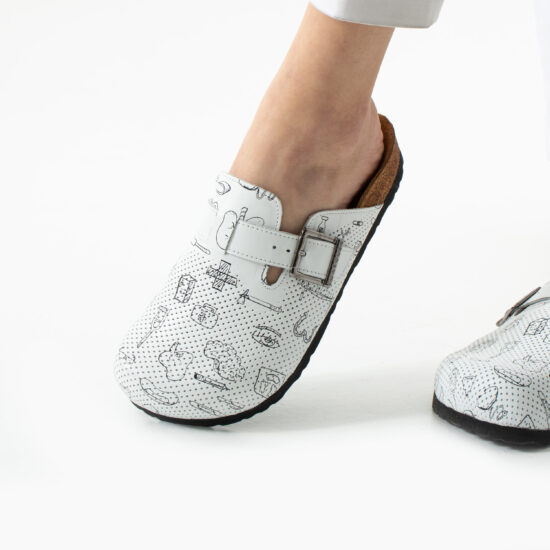 Медицински ортопедични чехли от естествена кожа /