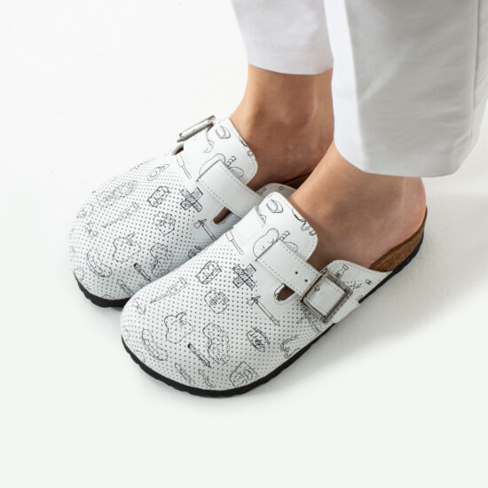 Медицински ортопедични чехли от естествена кожа /