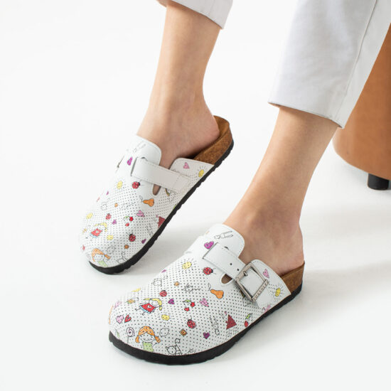 Kindergarten Работни ортопедични чехли от естествена кожа за детска градина /