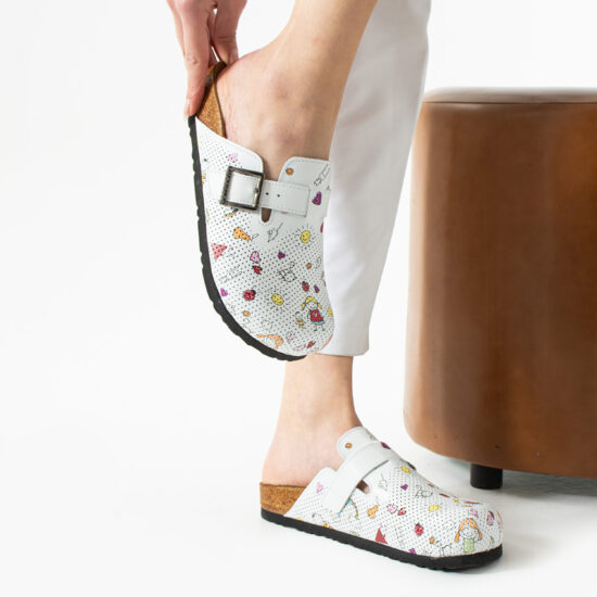 Kindergarten Работни ортопедични чехли от естествена кожа за детска градина /