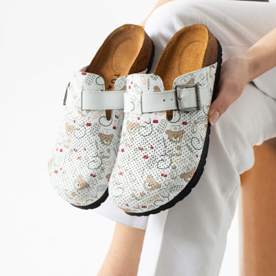 Alternative view of Медицински ортопедични чехли от естествена кожа