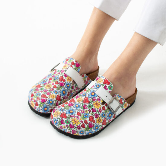 Дамски ортопедични чехли от естествена кожа /