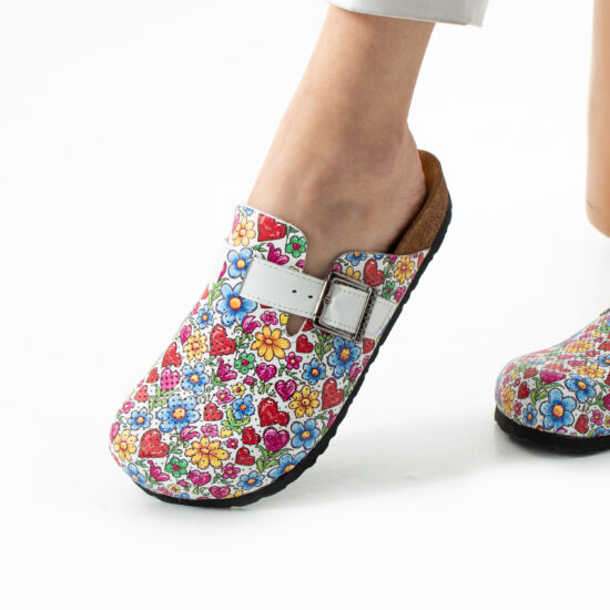 Дамски ортопедични чехли от естествена кожа /