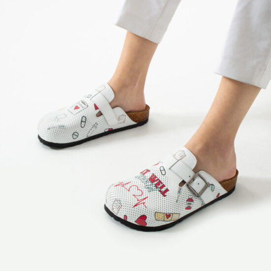 Медицински ортопедични чехли от естествена кожа /