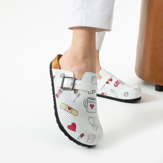 Медицински ортопедични чехли от естествена кожа /