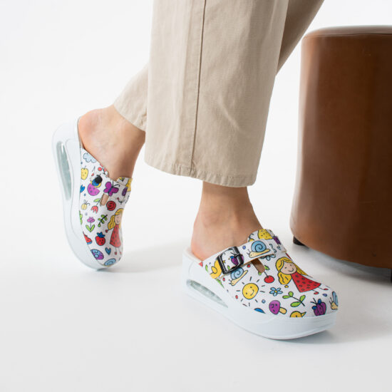 Bambas Дамско анатомично сабо на платформа за детска градина /