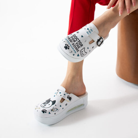 Дамско анатомично сабо на платформа за ветеринар /