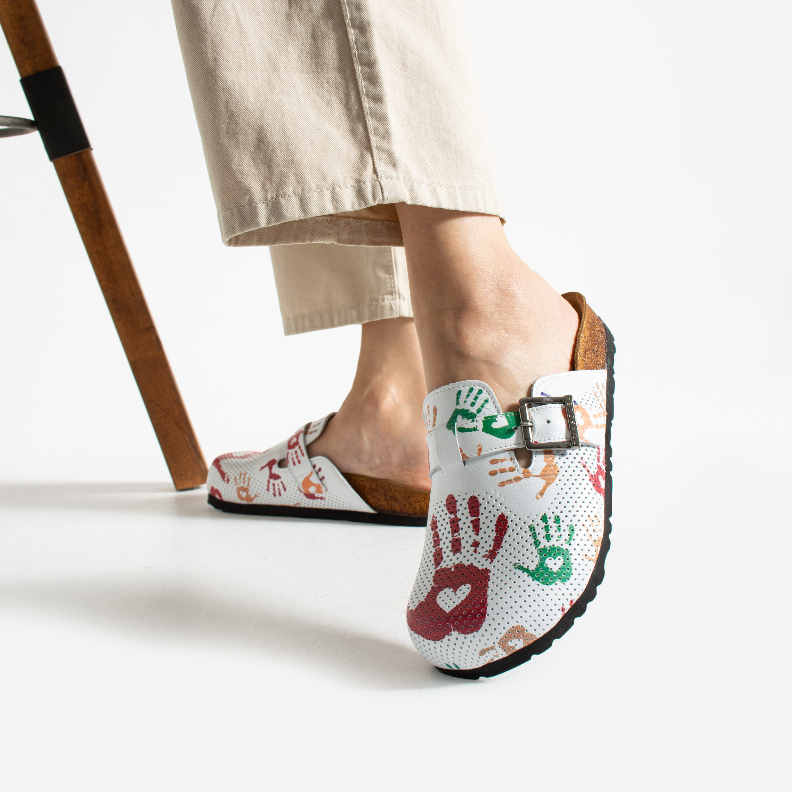 Дамски ортопедични чехли от естествена кожа Весели чехли Детска градина 13 Дамски ортопедични чехли от естествена кожа - Image 3