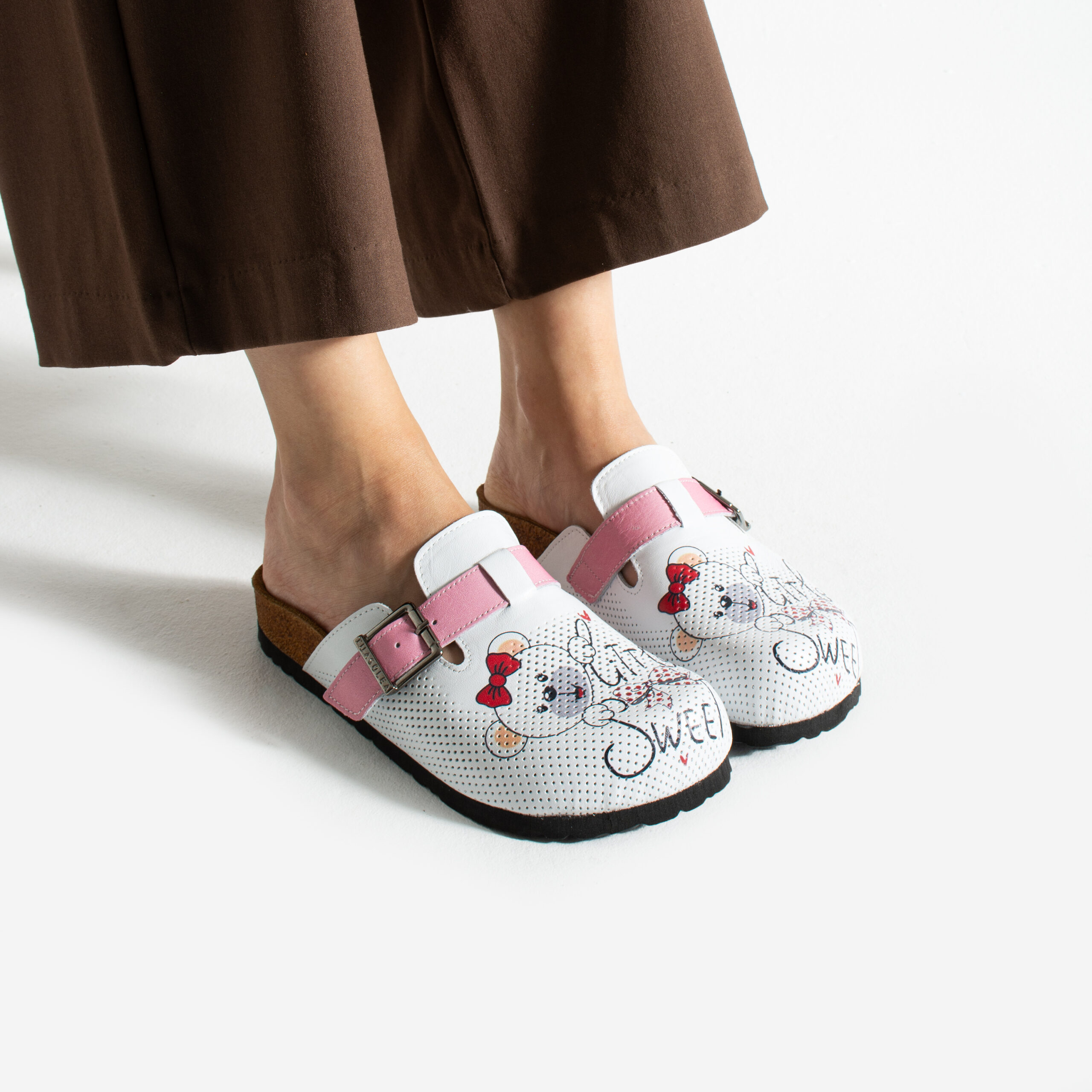 Дамски ортопедични чехли от естествена кожа Весели чехли Детска градина 11 Дамски ортопедични чехли от естествена кожа