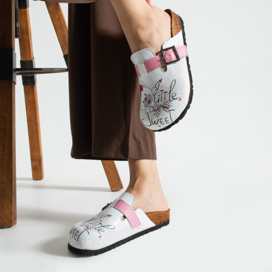 Little Sweet Дамски ортопедични чехли от естествена кожа /