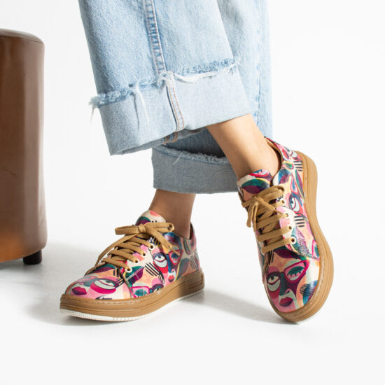 Анатомични дамски кецове от естествена кожа Дамски кецове и сникърси