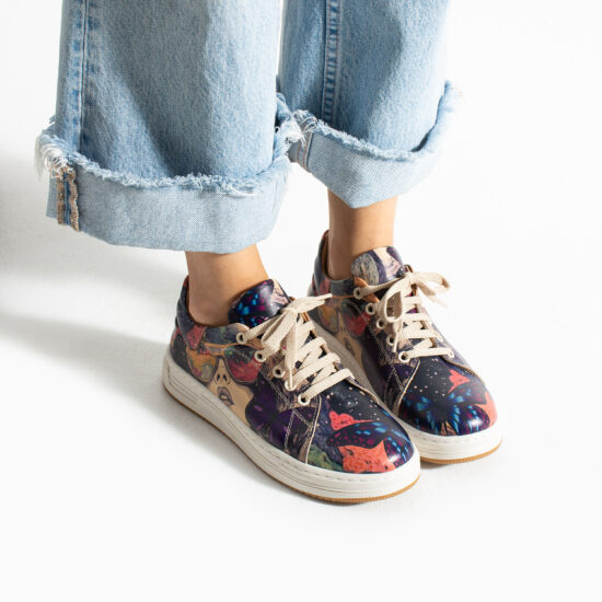 Анатомични дамски кецове от естествена кожа Дамски кецове и сникърси