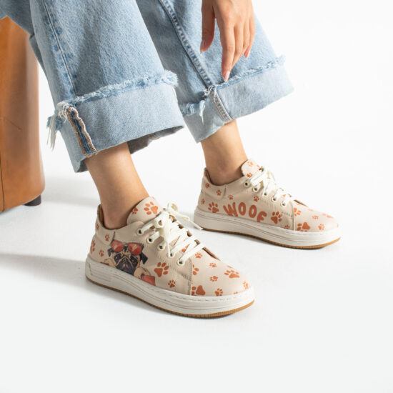 Анатомични дамски кецове от естествена кожа Дамски кецове и сникърси