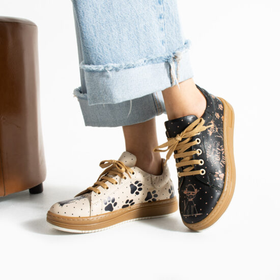 Анатомични дамски кецове от естествена кожа Дамски кецове и сникърси