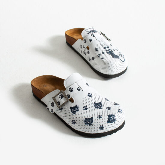 Дамски ортопедични чехли от естествена кожа /