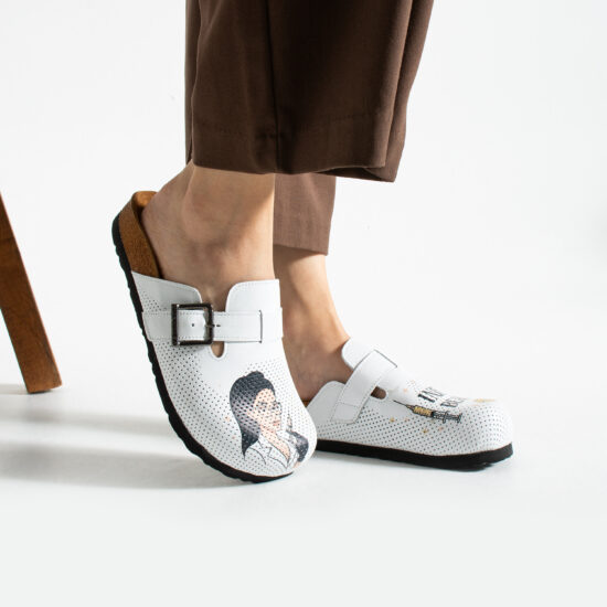 Inject Beauty Дамски ортопедични чехли от естествена кожа /