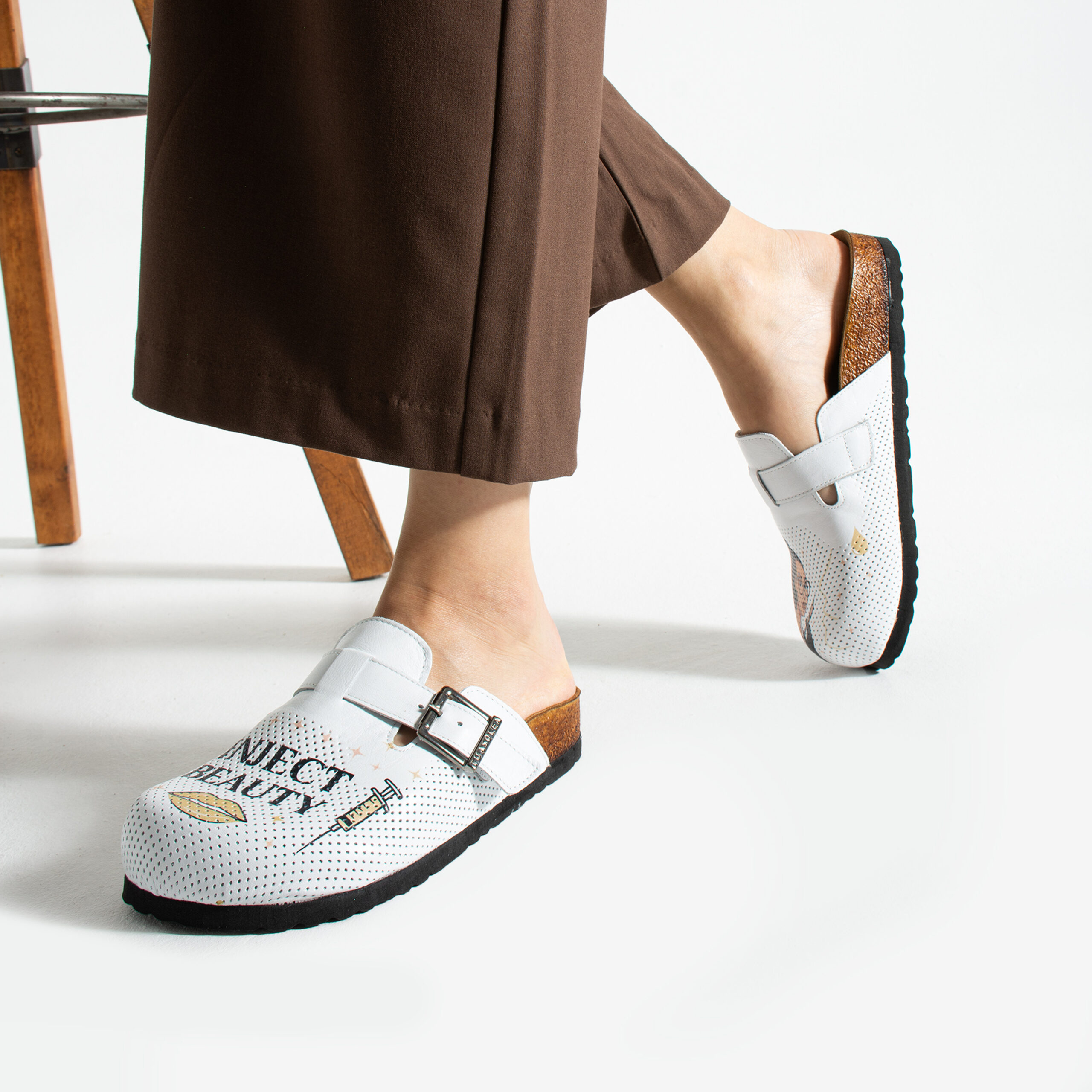 Дамски ортопедични чехли от естествена кожа Ортопедични чехли Медицински 13 Дамски ортопедични чехли от естествена кожа - Image 3