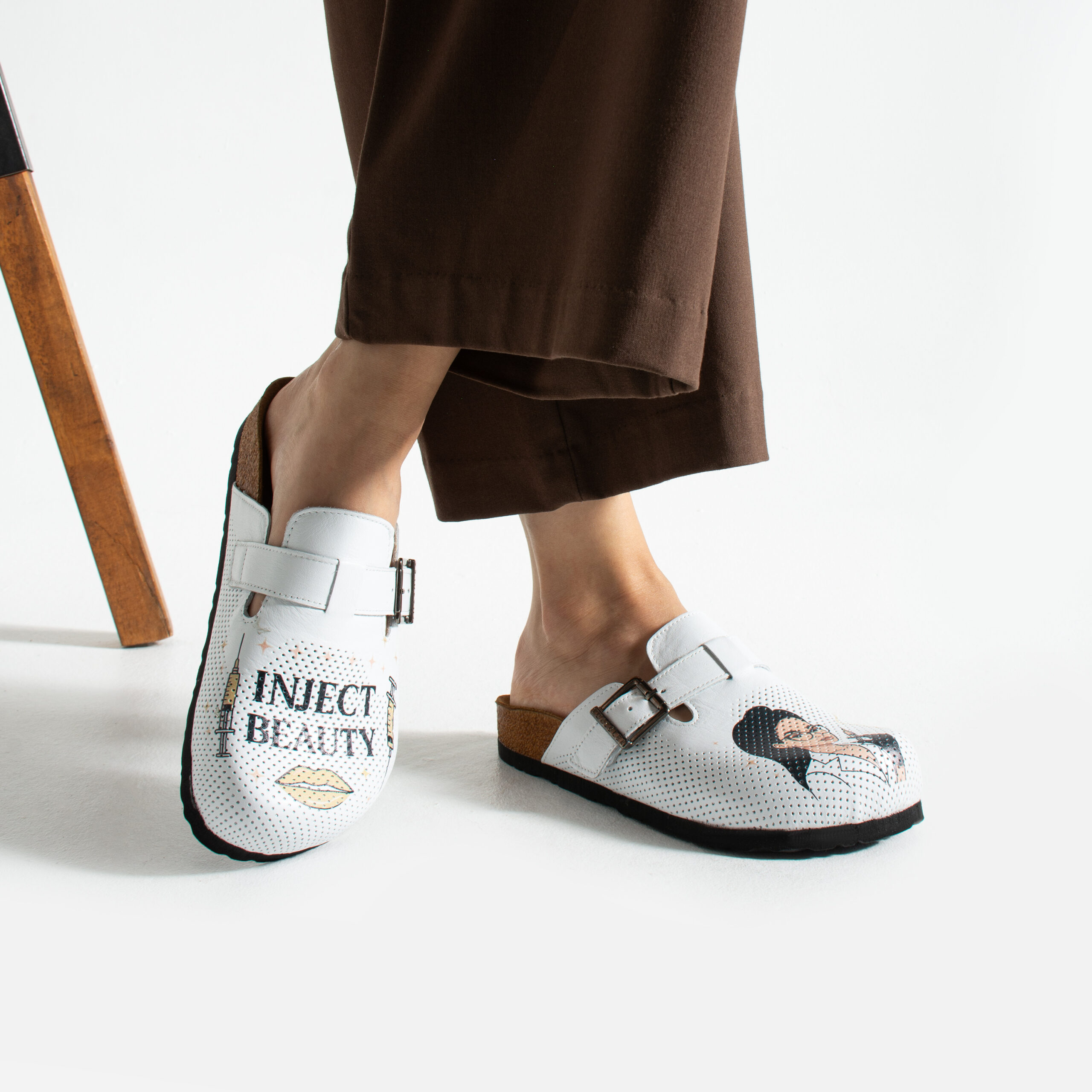 Дамски ортопедични чехли от естествена кожа Ортопедични чехли Медицински 14 Дамски ортопедични чехли от естествена кожа - Image 4