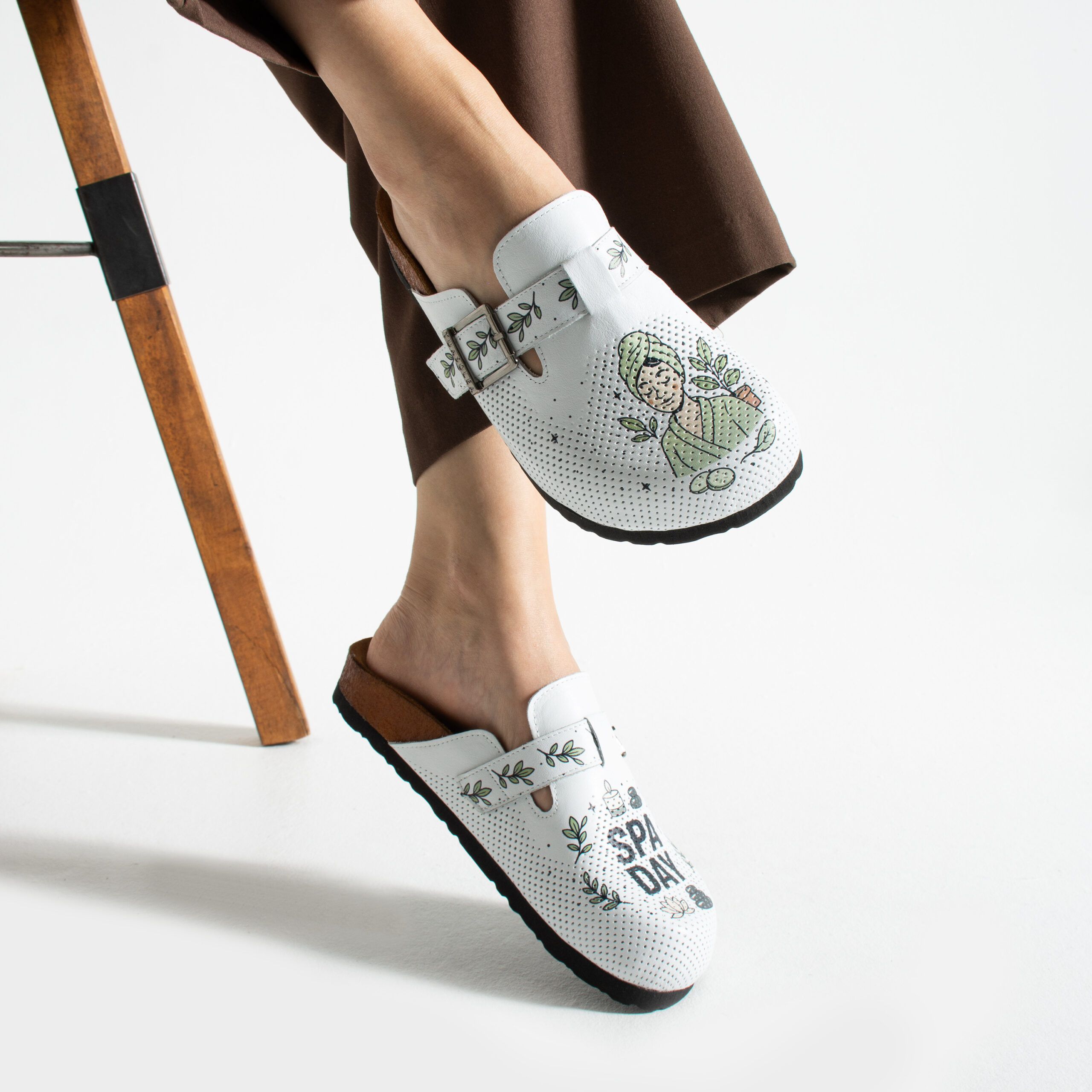 Дамски ортопедични чехли от естествена кожа Ортопедични чехли Салони и спа 12 Дамски ортопедични чехли от естествена кожа - Image 2