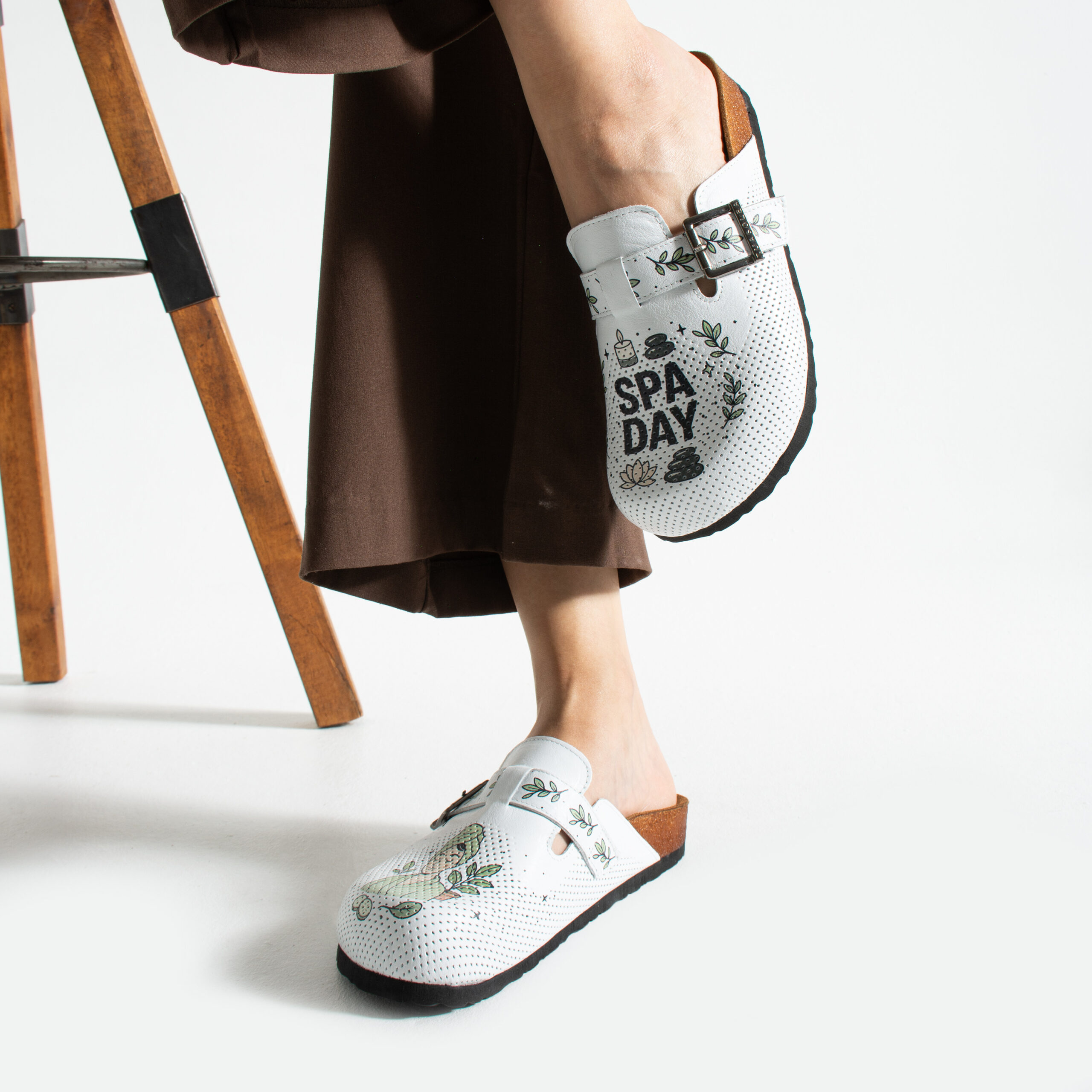 Дамски ортопедични чехли от естествена кожа Ортопедични чехли Салони и спа 13 Дамски ортопедични чехли от естествена кожа - Image 3