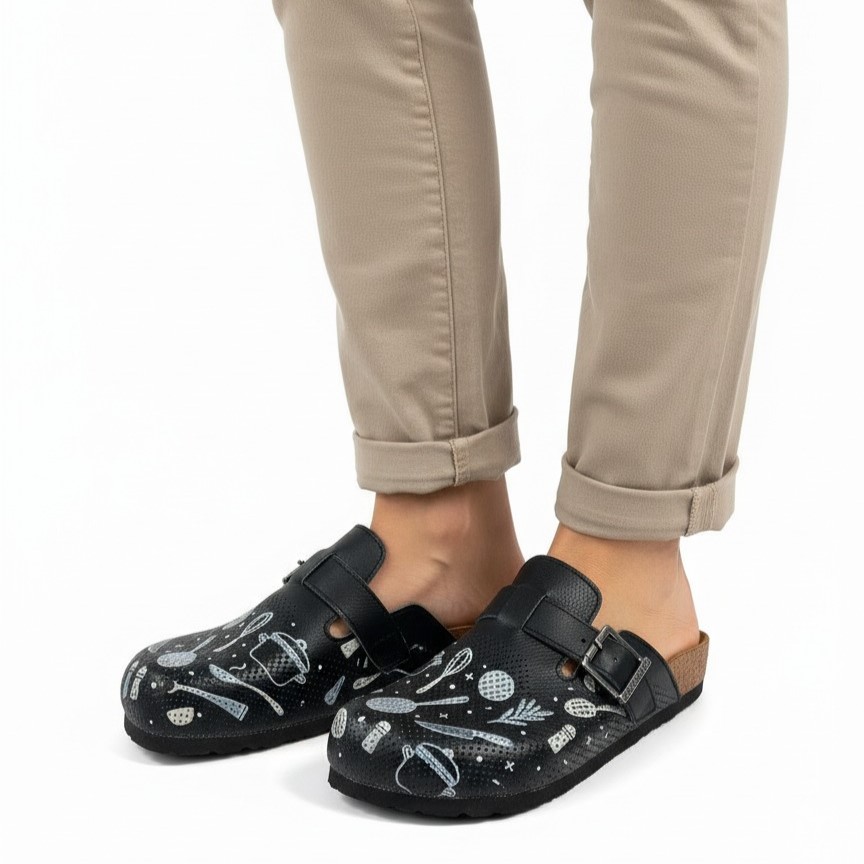 Дамски ортопедични чехли от естествена кожа Ортопедични чехли Готварство 11 Дамски ортопедични чехли от естествена кожа