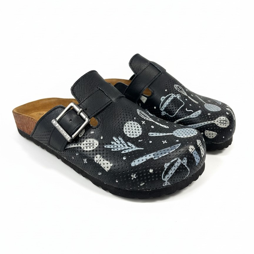 Дамски ортопедични чехли от естествена кожа Ортопедични чехли Готварство 12 Дамски ортопедични чехли от естествена кожа - Image 2