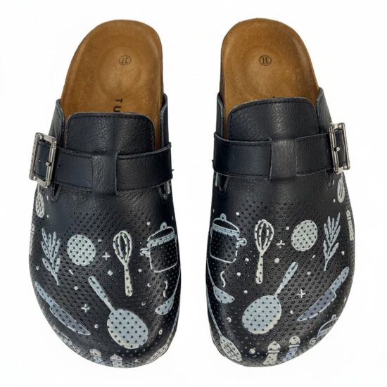 Fresh Mood Дамски ортопедични чехли от естествена кожа /