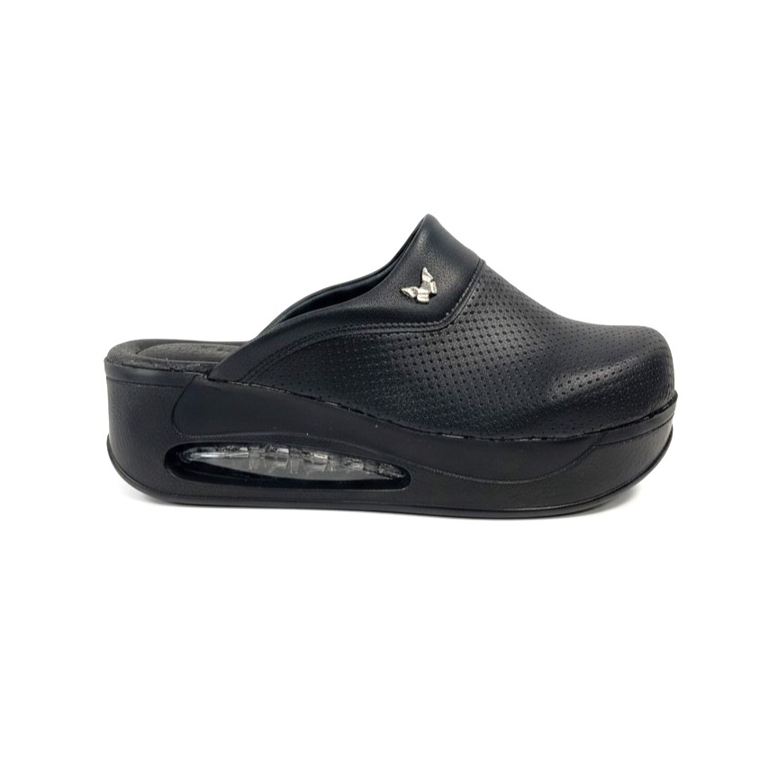 Дамски черни анатомични чехли на платформа от еко кожа Анатомични чехли на платформа Едноцветни 17 Дамски черни анатомични чехли на платформа от еко кожа - Image 7