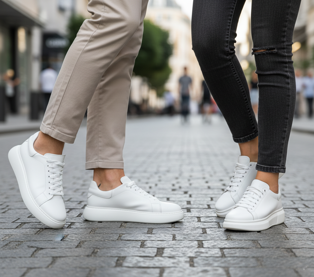 Бели кецове за двойки /