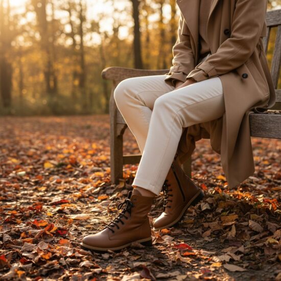 Дамски кафяви кубинки естествена кожа с цип /