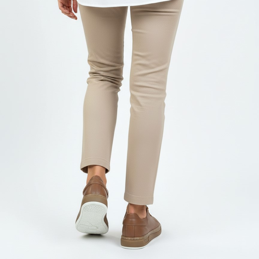 Дамски кафяви анатомични кецове от естествена кожа Дамски кецове и сникърси 15 Дамски кафяви анатомични кецове от естествена кожа - Image 5