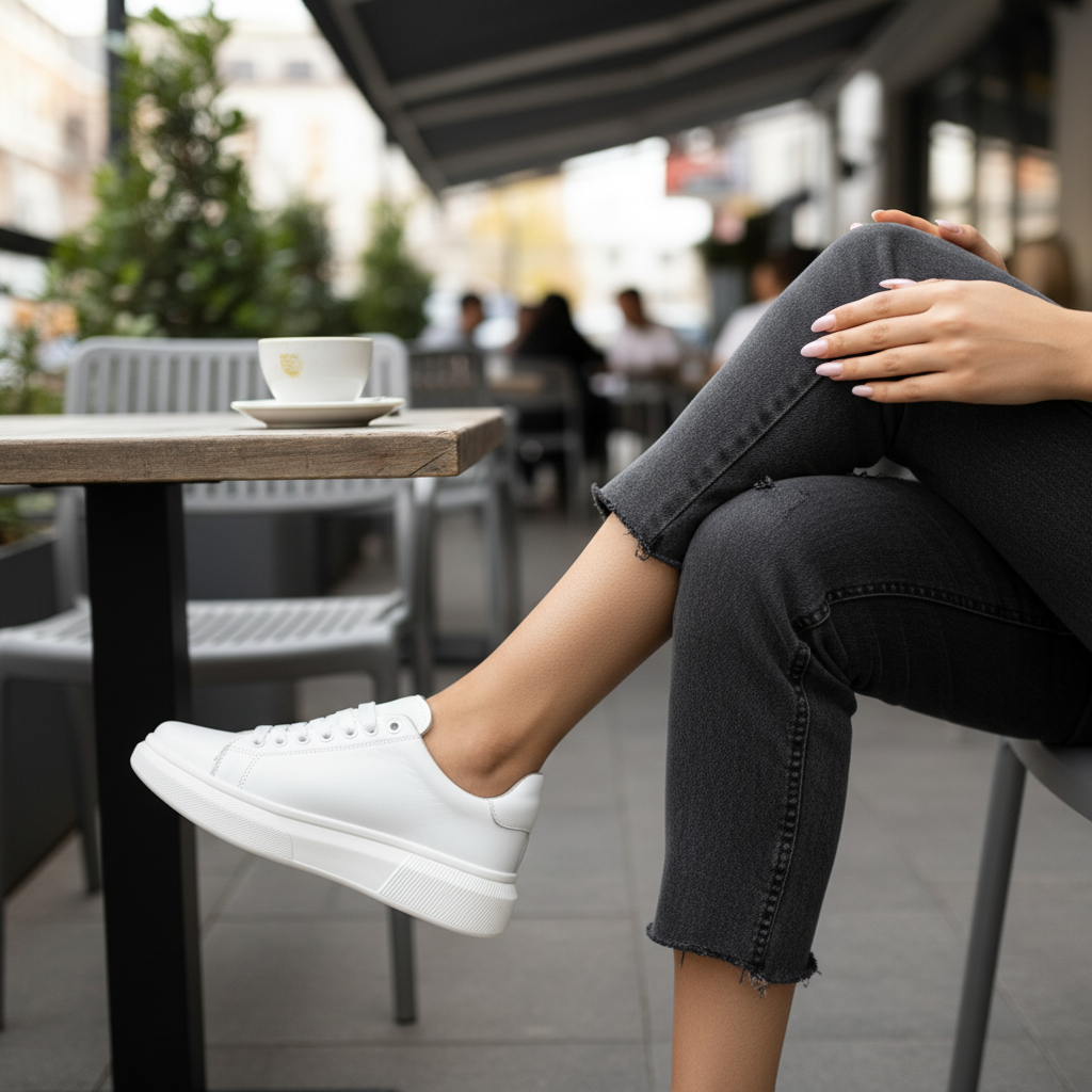 Бяло медицинско анатомично сабо на платформа Анатомични чехли на платформа Едноцветни 18 Бяло медицинско анатомично сабо на платформа - Image 8