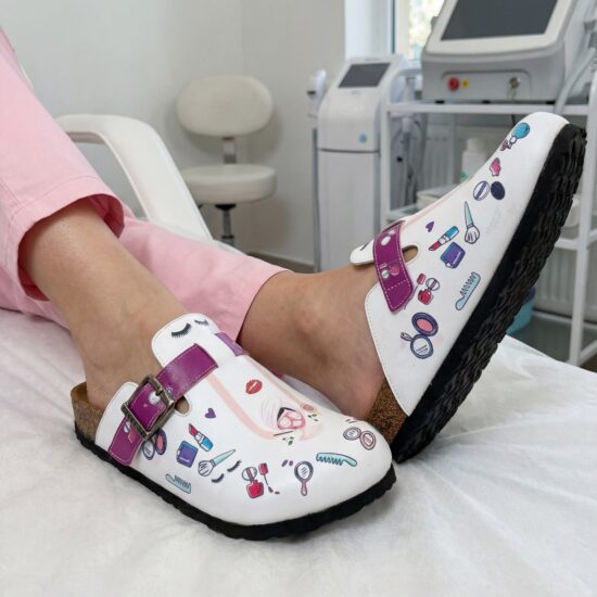 Beauty Работни дамски ортопедични чехли за козметик /