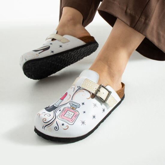 Дамски ортопедични чехли с цветен дизайн /