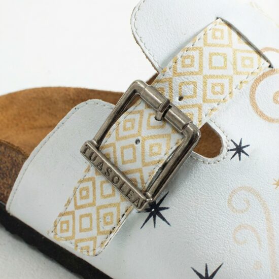 Дамски ортопедични чехли с цветен дизайн /