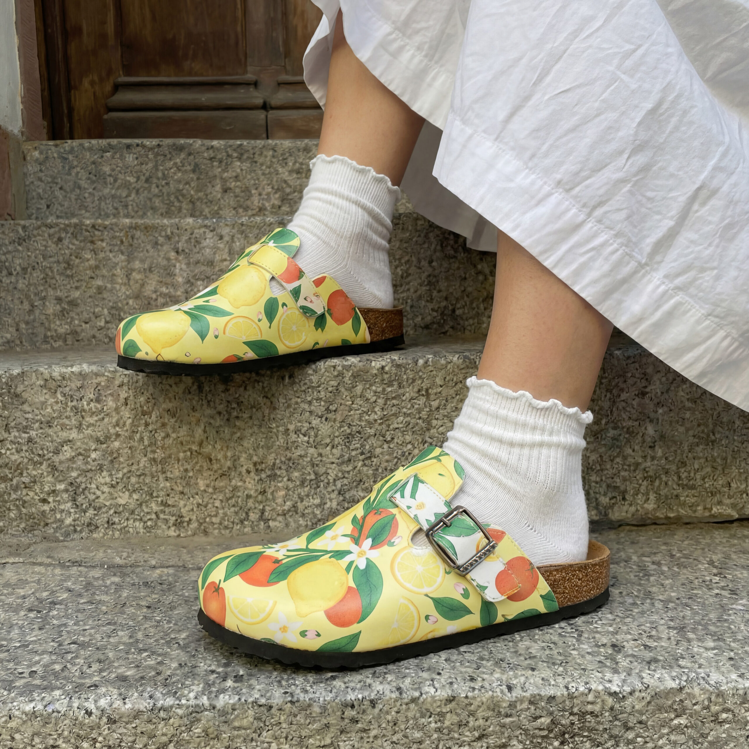 Дамски ортопедични чехли с цветен дизайн Весели чехли Шарени 19 Дамски ортопедични чехли с цветен дизайн - Image 9