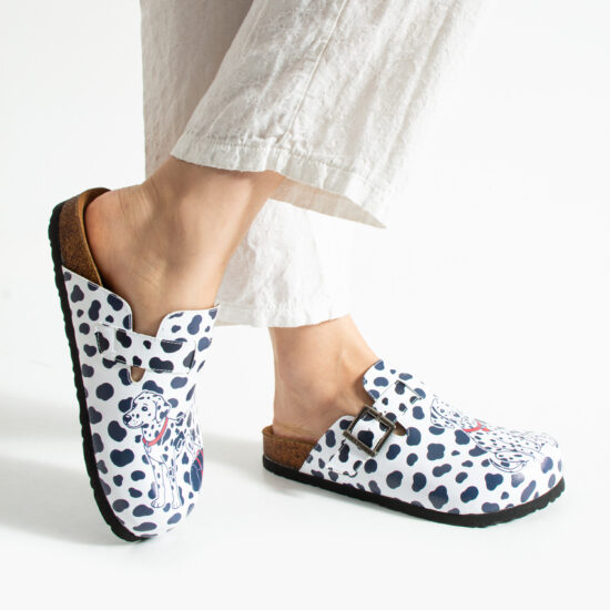 Dalmatino Дамски ортопедични чехли с цветен дизайн /